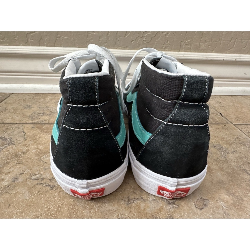 Vans Skate Mid Classic Sport Black Waterfall Green shoes size Men 13 - Picture 6 of 7